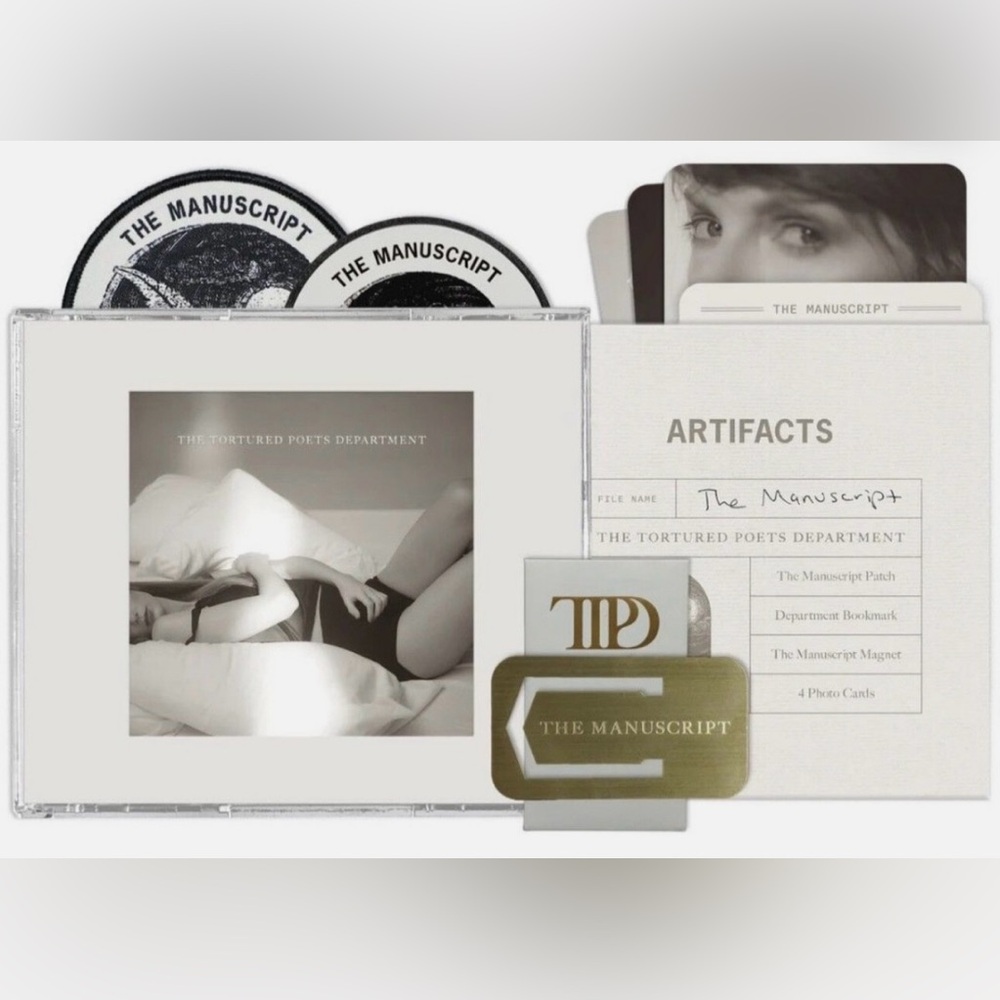 THE TORTURED POETS DEPARTMENT COLLECTOR'S EDITION DELUXE CD  "THE MANUSCRIPT”